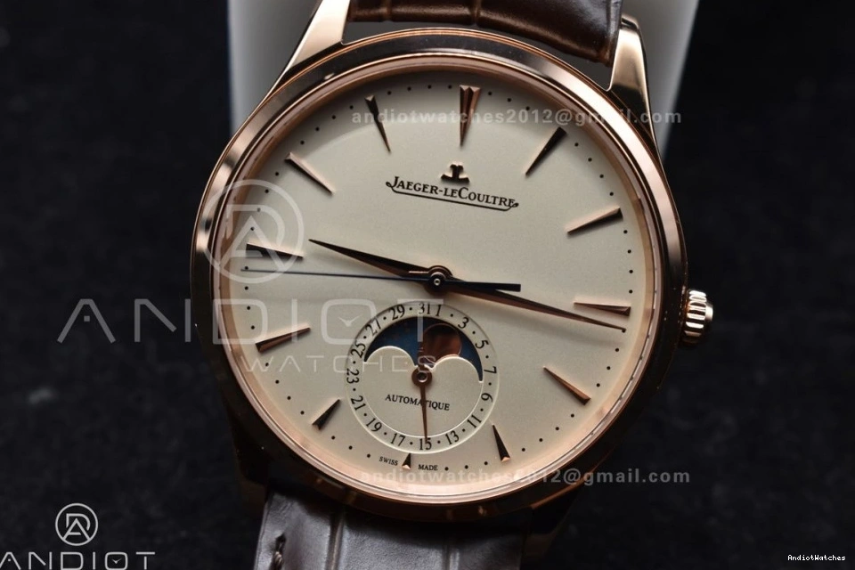 Brown SA925 Strap FreshLook Thin Edition Master on 908 Moon RG 1:1 White Ultra Super APSF Clone Dial Leather Best 0318